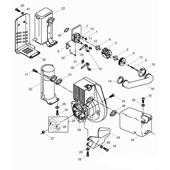 Air Duct & Muffler Assembly