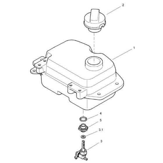 Fuel Tank for Bomag BT65/4