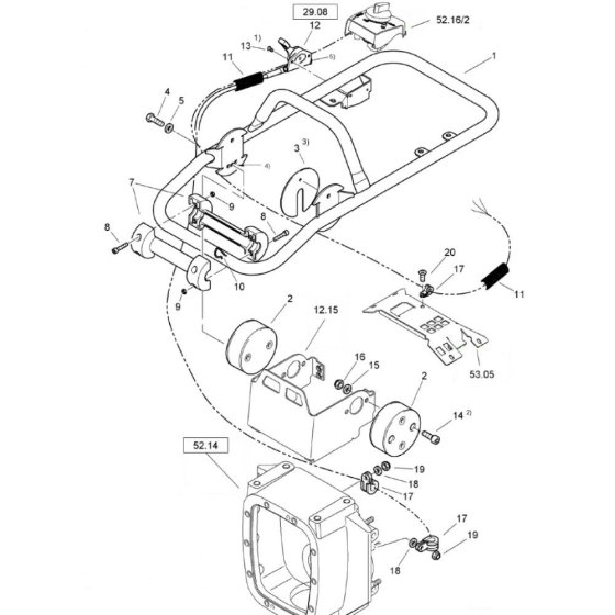 Steering Handle for Bomag BT65/4