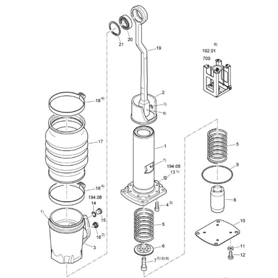 Spring and Guide Unit
