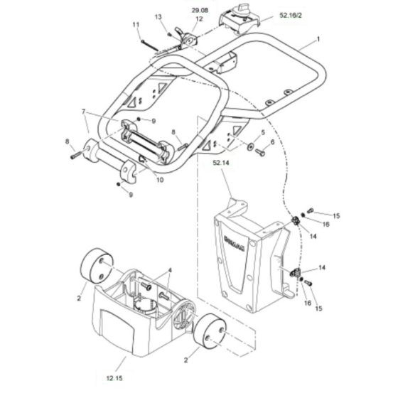 Steering Handle for Bomag BT50