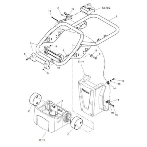 Steering Handle for Bomag BT50