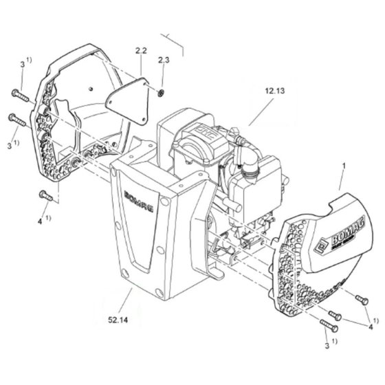Engine Protector for Bomag BT60