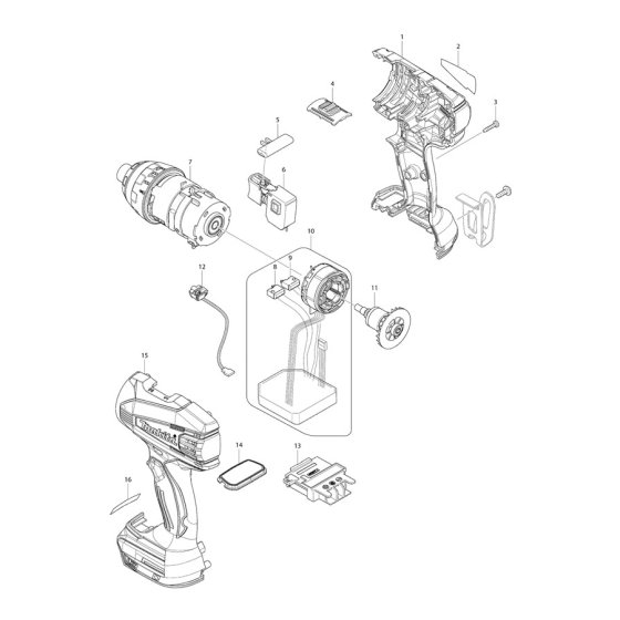 Makita BTP141 Main Assembly