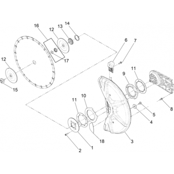 Disc Guard for Wacker BTS635