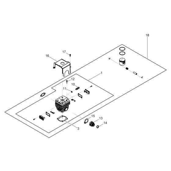 Cylinder Assembly for Wacker