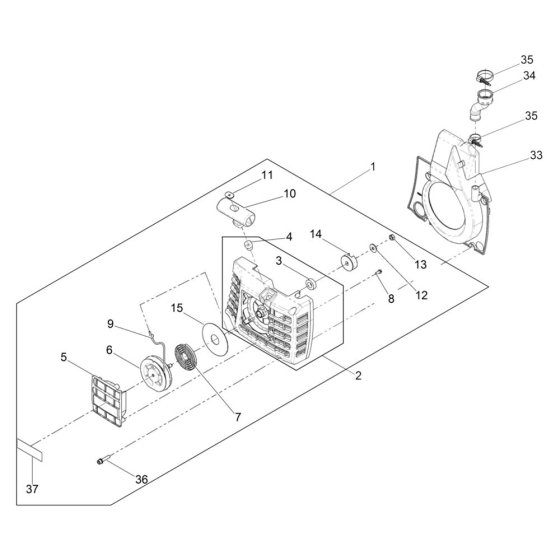 Starter Assembly for Wacker BTS 630