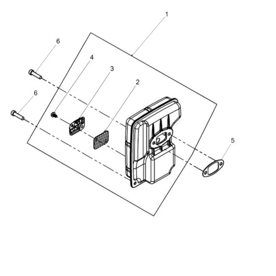 Muffler Assembly for Wacker BTS 630