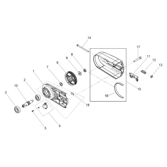 Bearing Housing for Wacker BTS 630
