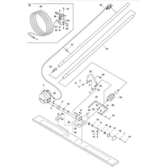 Husqvarna BV 20G Screed Assembly