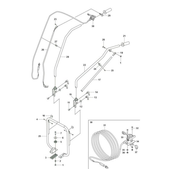 Handle Assembly for BV 30 Screed