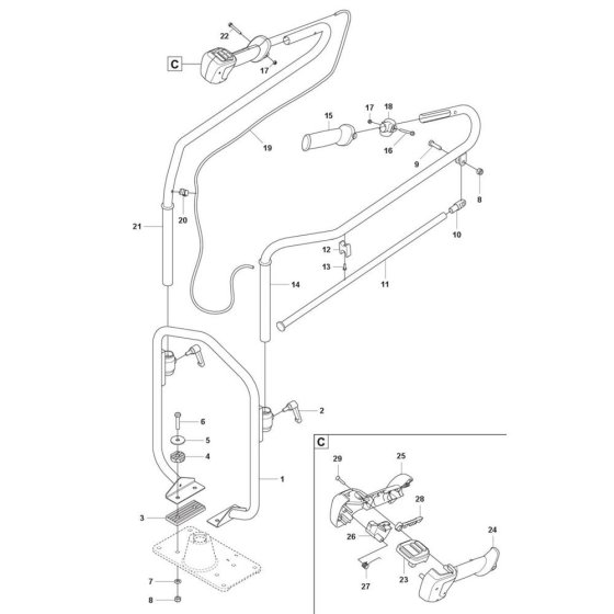 Handle Assembly for BV 30i Screed