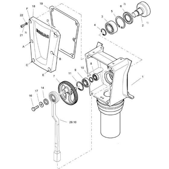 Bomag BVT65 Housing Assembly