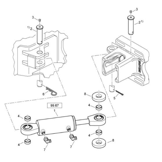 Steering Assembly for Bomag