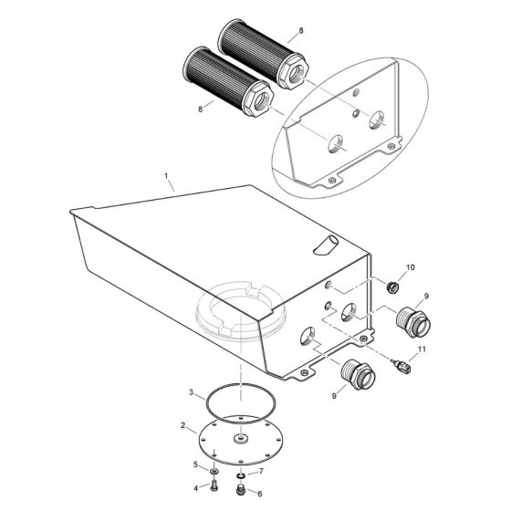 Hydraulic Oil Tank Assembly