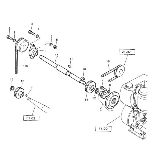 Bomag BW 71 E Engine Assembly