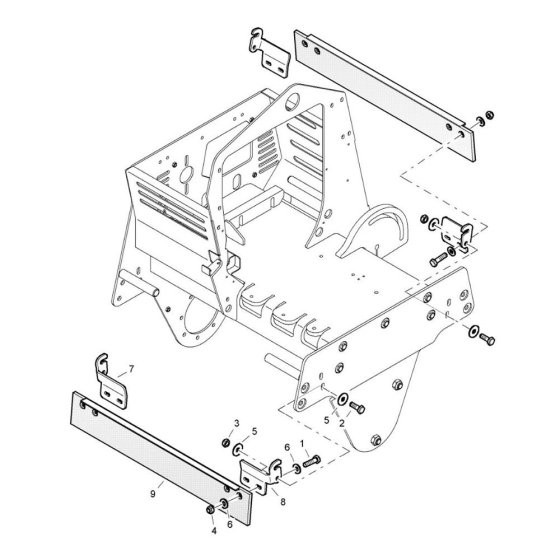 Scraper Assembly for Bomag Roller