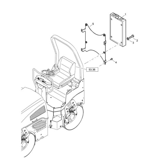 Document Holder for Bomag BW80