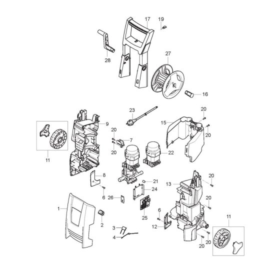 Nilfisk C-PG 135.1-8 X-TRA Assembly