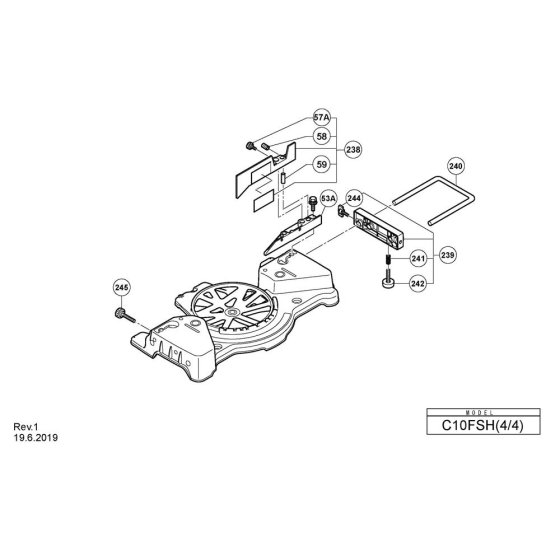 Base Assembly for Hikoki C10FSH