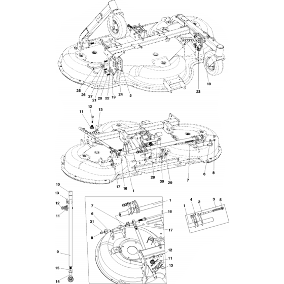 52"/132cm Cutting Deck Assembly