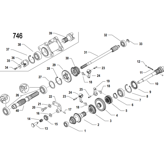 Gears Assembly for Camon C15