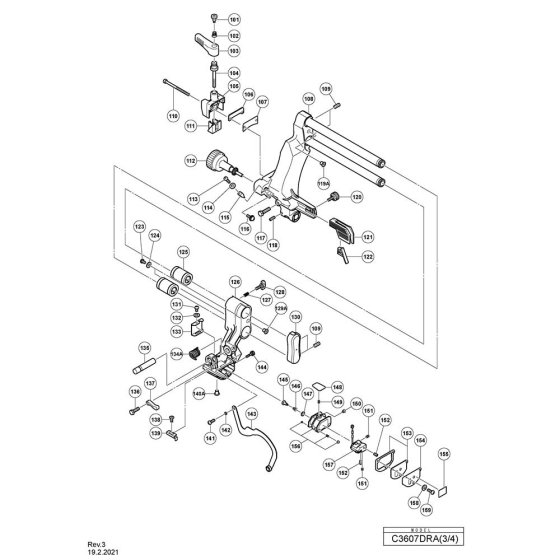 Slide Bar Assembly for Hikoki Saw