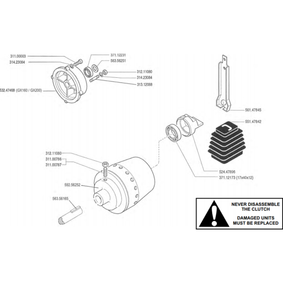 Clutch Assembly for Camon C6