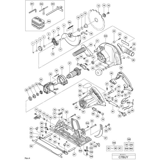 Main Assembly for Hikoki C7BUY