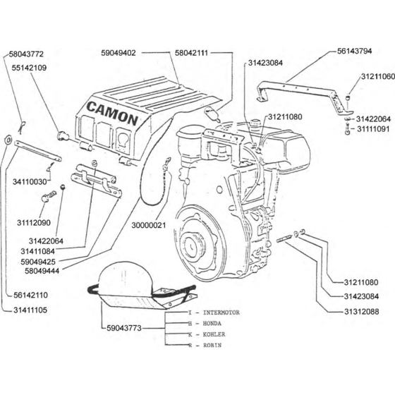 Engine Cover for Camon C8