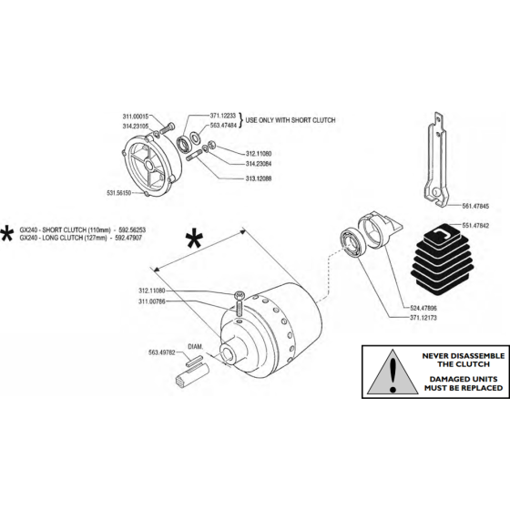 Clutch Assembly for Camon C8