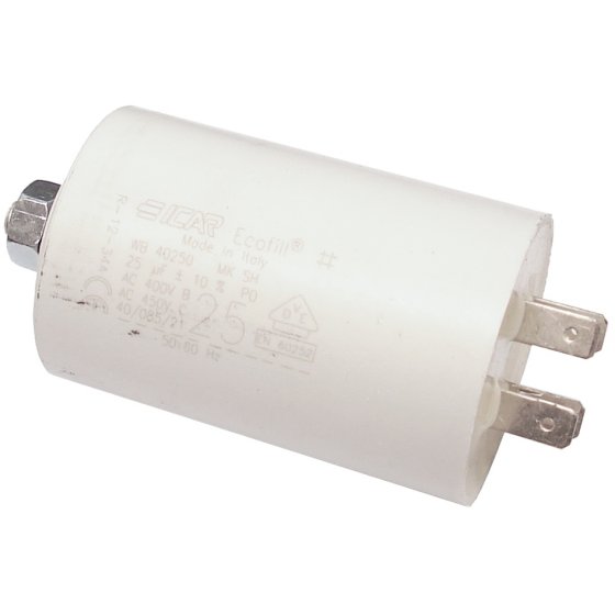 Capacitors/Condensers, 25µF - Power Range 2000-2500W