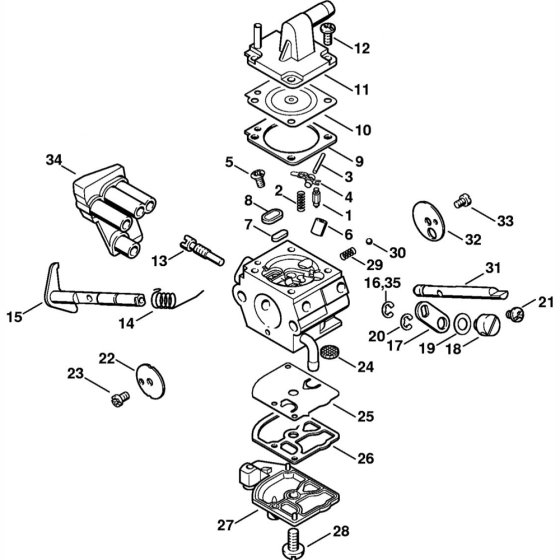 Carburetor C1Q-S34 Assembly