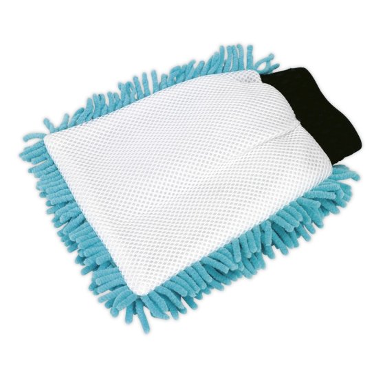 Shaggy Microfibre Mitt 2-in-1 Sealey Part No. CC77