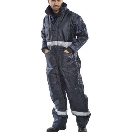 Coldstar Freezer Coverall Zip Front c/w 3M Thinsulate Lining Navy Blue L