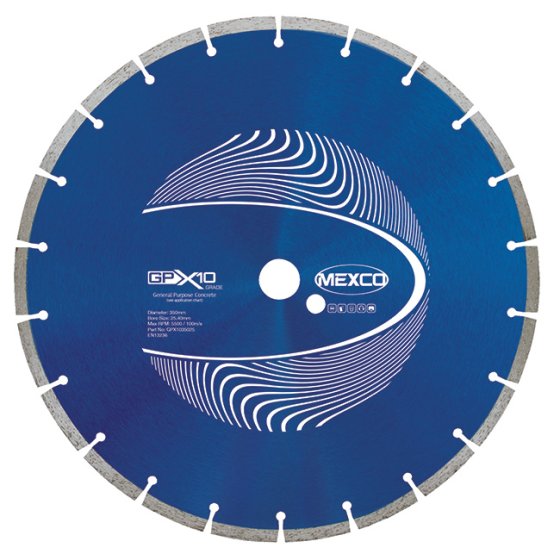 Mexco 350mm Diamond Blade Concrete X10 Grade