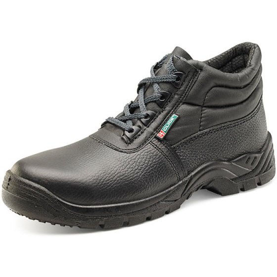 Non Metallic Chukka Boot Duel Density PU Steel Toe Cap Black Size 06.5