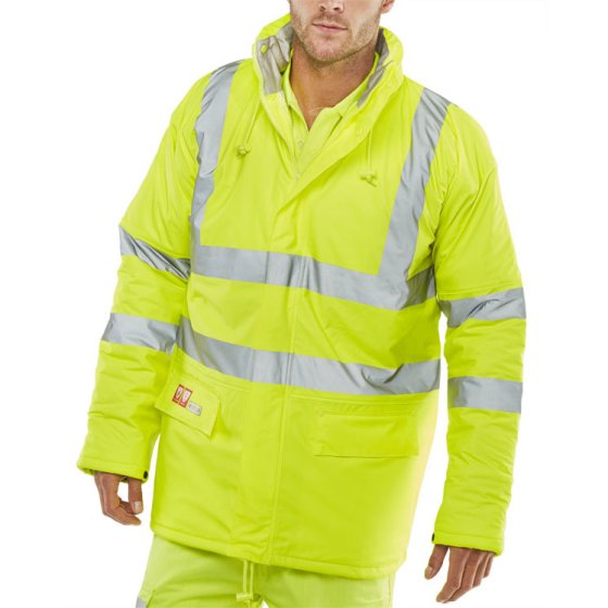 Padded Jacket Microflex Fire Retardant Anti-Static Saturn Yellow Size SML
