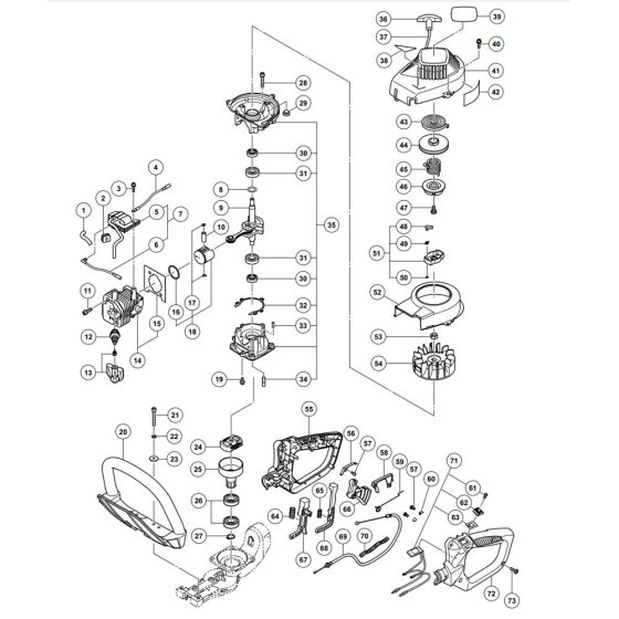 Assembly for Hikoki CH62EA3