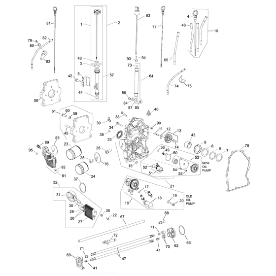Lubrication for Kohler CH735