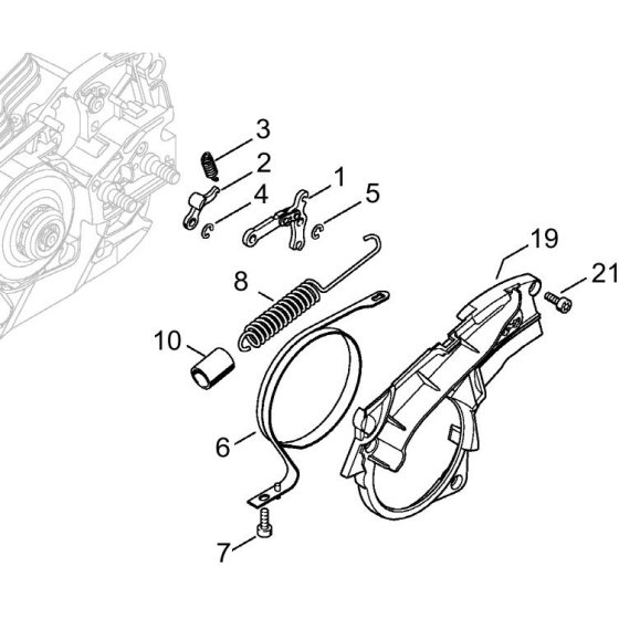 Chain Brake Assembly for MS261