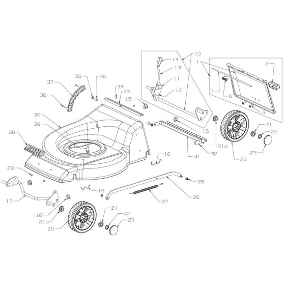Deck Assembly for Morrison Mower