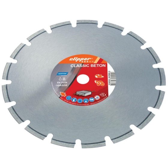18"/450mm x 25.4mm Norton Clipper CLASSIC BETON Diamond Blade - 70184626874