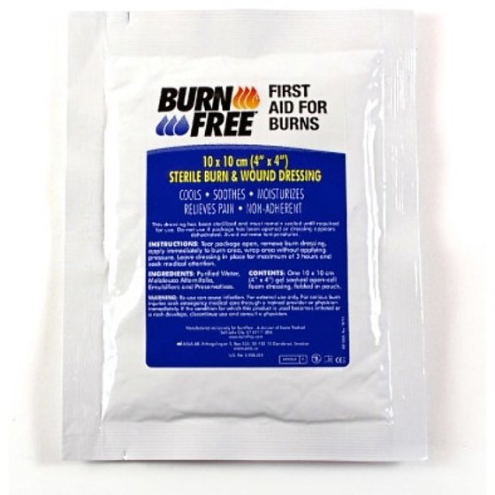 Sterile Medical Burn & Wound Dressing for all types Injuries 10cm x 10cm