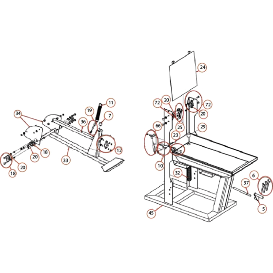 Main Frame Assembly for CM501-P6.5