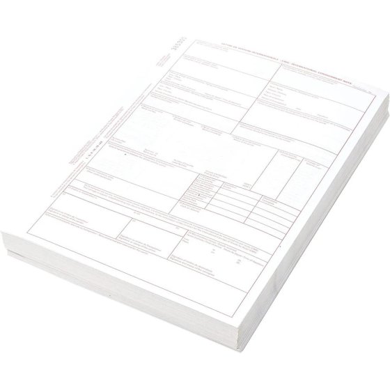 CMR Consignment Notes (4 Part) - 100 Sets