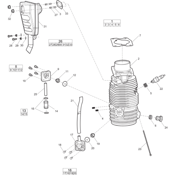 Cylinder Assembly for Cobra Combi