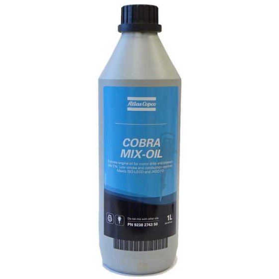 Genuine 2 Stroke Oil (1 litre) for Atlas Copco Cobra TT Breaker