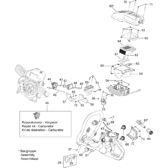 Admission and Handle Assembly