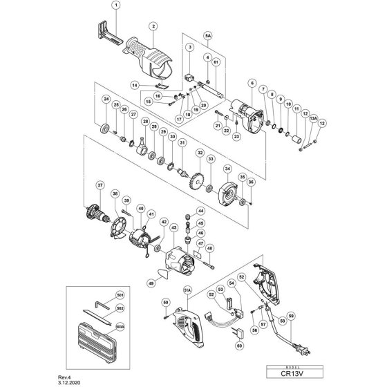 Hikoki CR13V Main Assembly